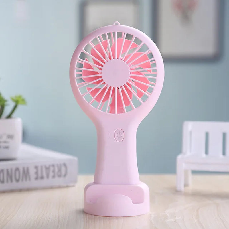 Summer New Portable USB Charging Fan with Three Adjustable Gears Creative Mini Handheld Small Fan Summer Cooling Equipment