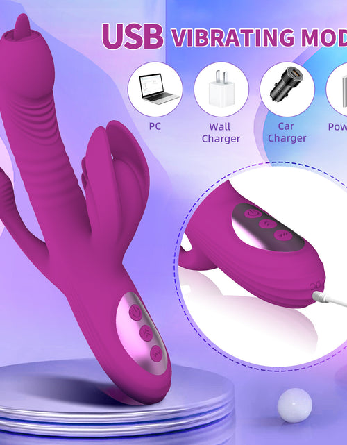 Load image into Gallery viewer, Retractable Swing Heating Vibrator Women&#39;s Tool
