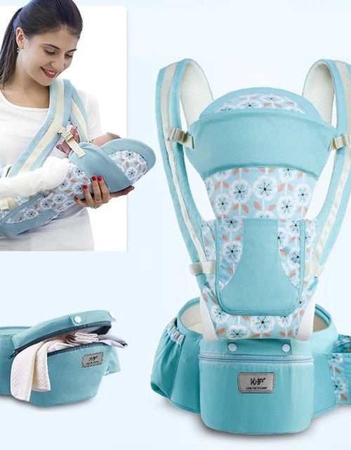 Load image into Gallery viewer, Newborn Ergonomic Baby Carrier Backpack Infant Baby Hipseat Carrier Front Facing Ergonomic Kangaroo Baby Wrap Sling Travel
