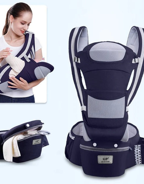 Load image into Gallery viewer, Newborn Ergonomic Baby Carrier Backpack Infant Baby Hipseat Carrier Front Facing Ergonomic Kangaroo Baby Wrap Sling Travel
