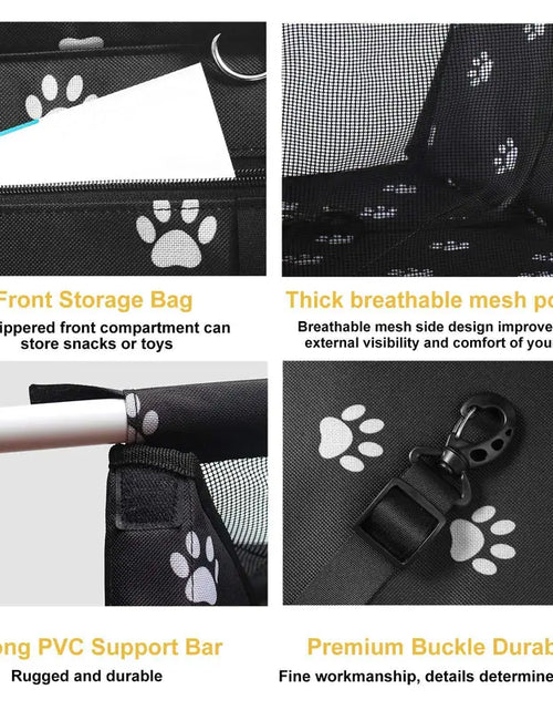 Load image into Gallery viewer, Pet Stroller Safety Basket Hold (1 Piece), Portable Breathable Car Pet Bag, Creative Pet Travel Bag
