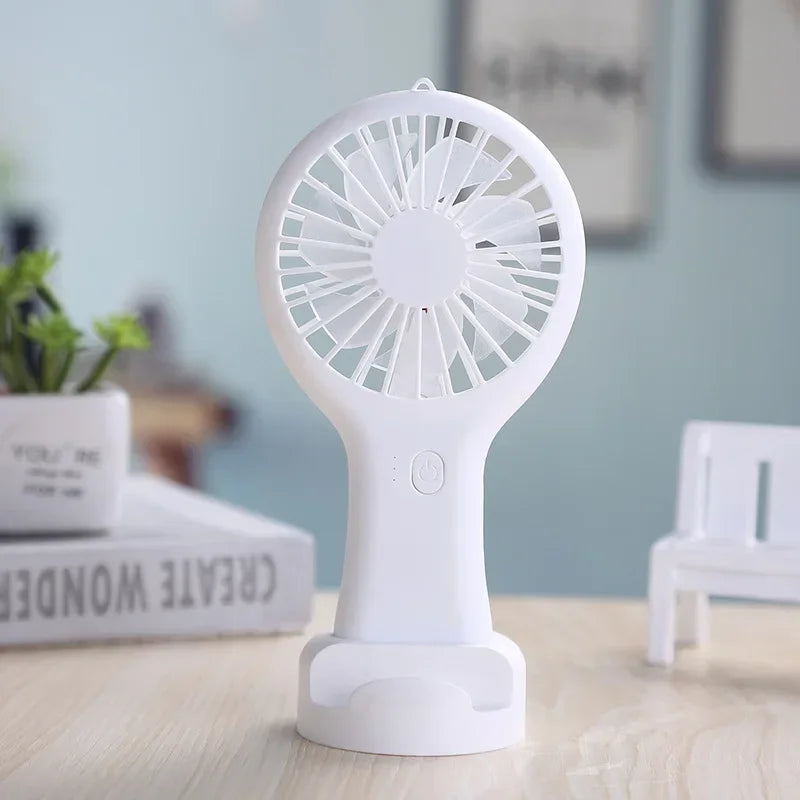 Summer New Portable USB Charging Fan with Three Adjustable Gears Creative Mini Handheld Small Fan Summer Cooling Equipment