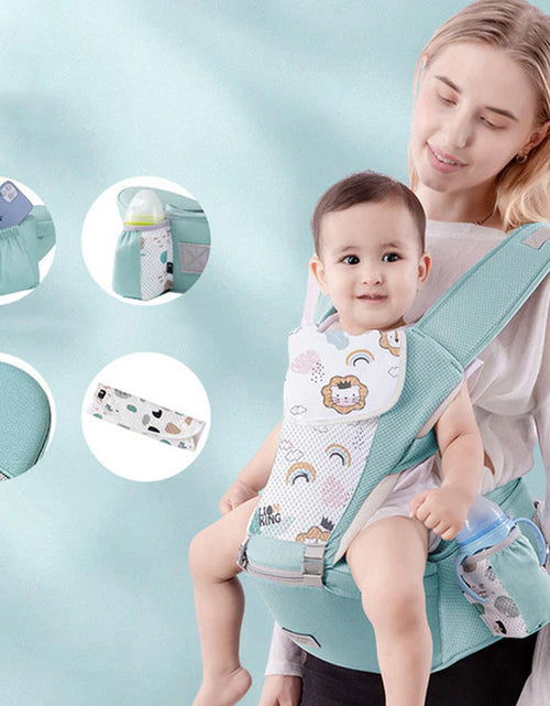 Load image into Gallery viewer, Newborn Ergonomic Baby Carrier Backpack Infant Baby Hipseat Carrier Front Facing Ergonomic Kangaroo Baby Wrap Sling Travel
