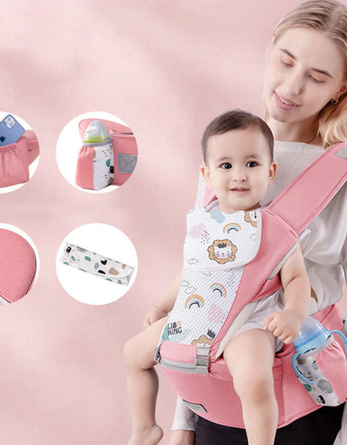 Load image into Gallery viewer, Newborn Ergonomic Baby Carrier Backpack Infant Baby Hipseat Carrier Front Facing Ergonomic Kangaroo Baby Wrap Sling Travel
