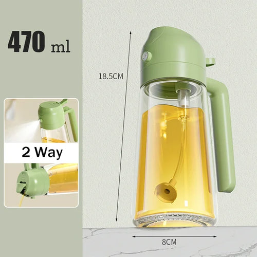 Load image into Gallery viewer, 2024 HOT 2 in 1 Oil Spray Bottle Multifunction Glass Oil Bottle for Cooking BBQ Oil Dispensers Sprayer Mister Kitchen Gadgets
