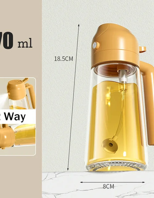 Load image into Gallery viewer, 2024 HOT 2 in 1 Oil Spray Bottle Multifunction Glass Oil Bottle for Cooking BBQ Oil Dispensers Sprayer Mister Kitchen Gadgets
