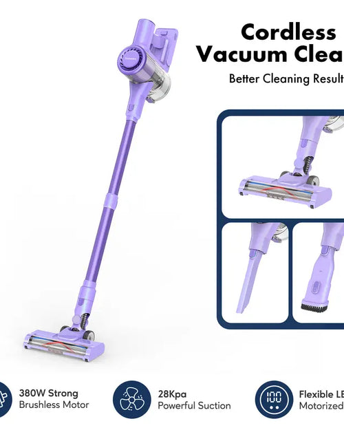 Load image into Gallery viewer, Homeika Cordless Vacuum Cleaner, 28Kpa Powerful Suction, 380W Strong Brushless Motor with 8 in 1 Lightweight Stick Vacuum Cleaner with 50 Min Runtime Detachable Battery for Pet Hair &amp; Carpet
