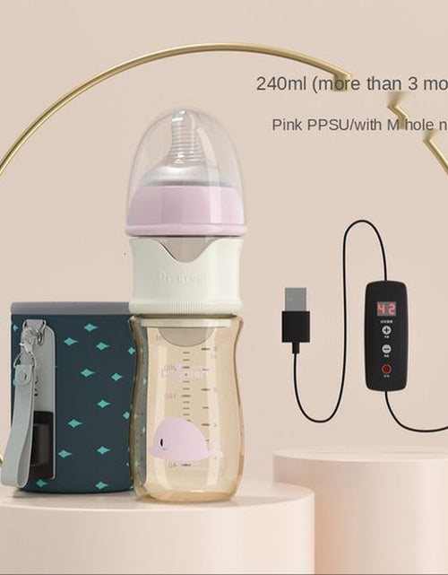 Load image into Gallery viewer, Baby Bottles# USB Insulation Baby Bottle Warmer Three Materials of Glass Plastic Ppsudrop Resistant Constant Temperature Quick Flush Milk Wate 230714
