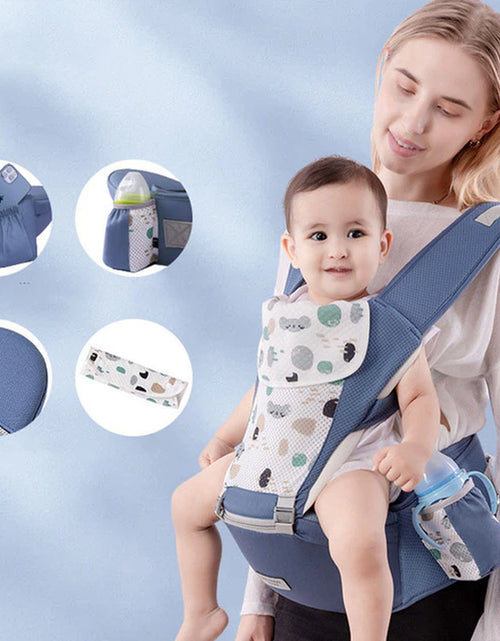 Load image into Gallery viewer, Newborn Ergonomic Baby Carrier Backpack Infant Baby Hipseat Carrier Front Facing Ergonomic Kangaroo Baby Wrap Sling Travel
