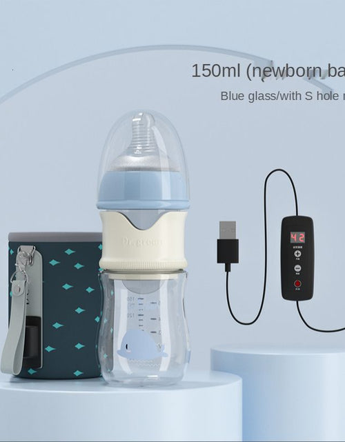 Load image into Gallery viewer, Baby Bottles# USB Insulation Baby Bottle Warmer Three Materials of Glass Plastic Ppsudrop Resistant Constant Temperature Quick Flush Milk Wate 230714
