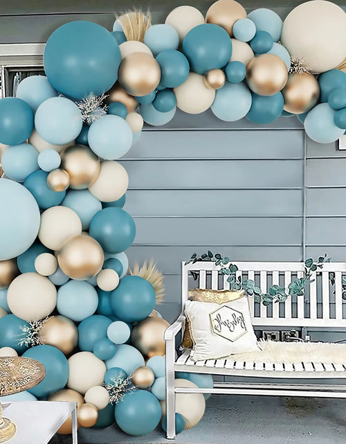 Load image into Gallery viewer, Blue White Balloon Garland Arch Kit 1St Birthday Party Decoration Kids Boy Baby Shower Globos Wedding Birthday Party Baloons
