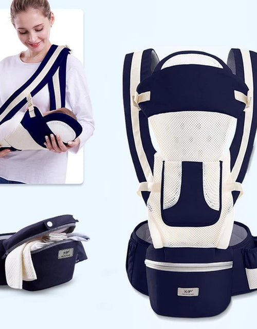 Load image into Gallery viewer, Newborn Ergonomic Baby Carrier Backpack Infant Baby Hipseat Carrier Front Facing Ergonomic Kangaroo Baby Wrap Sling Travel
