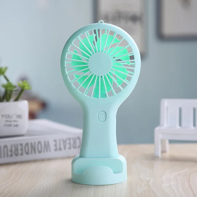 Summer New Portable USB Charging Fan with Three Adjustable Gears Creative Mini Handheld Small Fan Summer Cooling Equipment