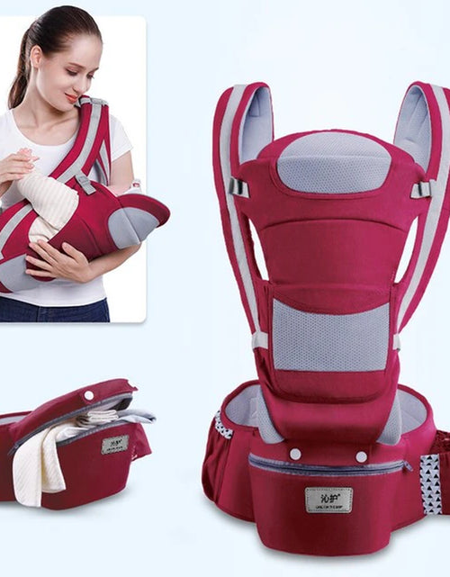 Load image into Gallery viewer, Newborn Ergonomic Baby Carrier Backpack Infant Baby Hipseat Carrier Front Facing Ergonomic Kangaroo Baby Wrap Sling Travel
