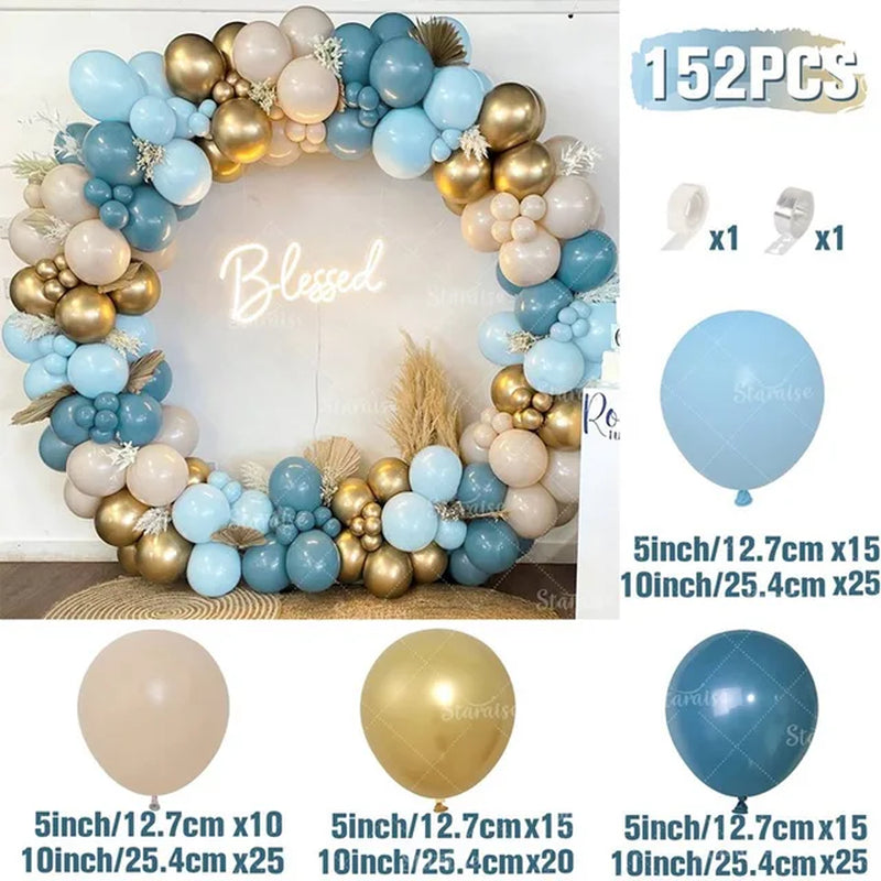 Blue White Balloon Garland Arch Kit 1St Birthday Party Decoration Kids Boy Baby Shower Globos Wedding Birthday Party Baloons