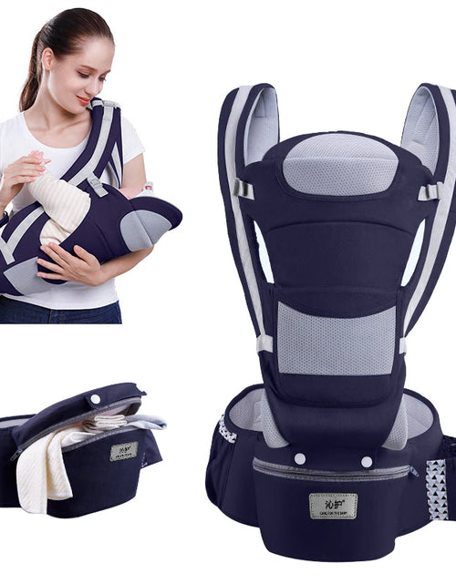 Load image into Gallery viewer, Newborn Ergonomic Baby Carrier Backpack Infant Baby Hipseat Carrier Front Facing Ergonomic Kangaroo Baby Wrap Sling Travel
