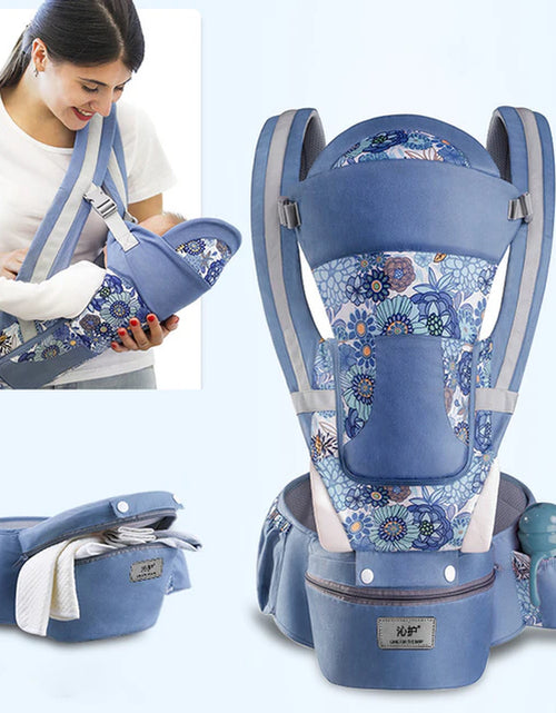 Load image into Gallery viewer, Newborn Ergonomic Baby Carrier Backpack Infant Baby Hipseat Carrier Front Facing Ergonomic Kangaroo Baby Wrap Sling Travel
