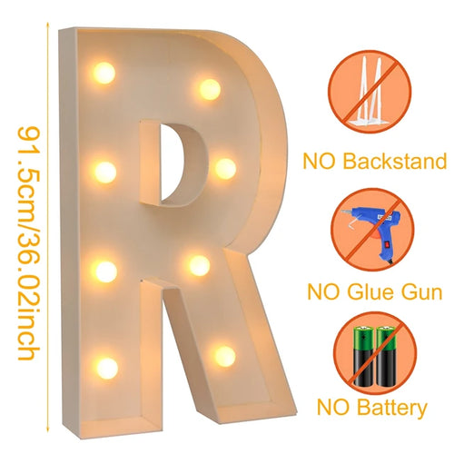 Load image into Gallery viewer, 91.5CM Led Light Letter Frame Box Baby Shower Boy Girl ONE LOVE GRAD Xmas Name Balloon Filling Box Birthday Wedding Party Decor
