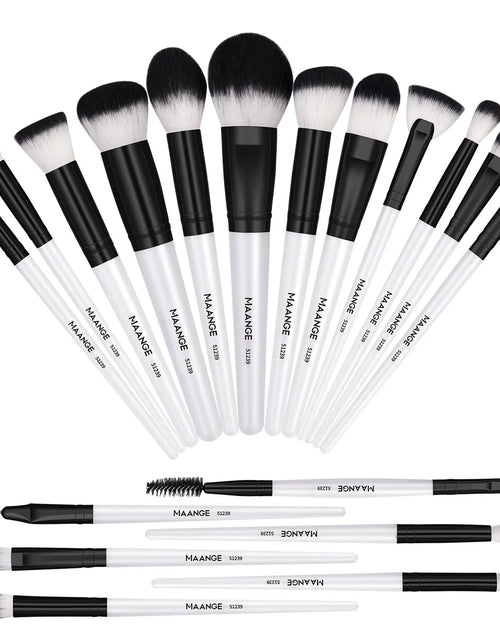 Load image into Gallery viewer, Spring Professional Makeup Brush Set, 18Pcs/Set Soft Bristled Makeup Brushes for Foundation, Powder, Concealer, Eye Shadow, Blush, Lip Balm, Portable Makeup Tools for Home and Travel, Great for Beginners, Brushes for Makeup, Mother&#39;S Day Gift
