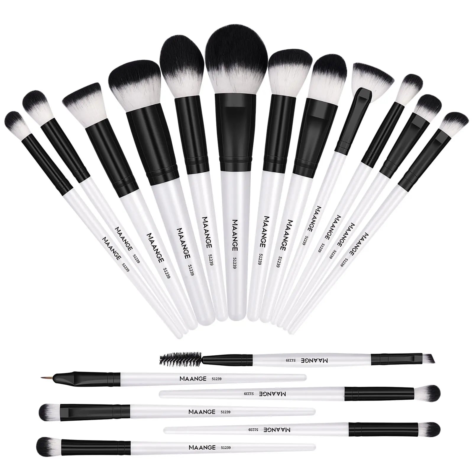 Spring Professional Makeup Brush Set, 18Pcs/Set Soft Bristled Makeup Brushes for Foundation, Powder, Concealer, Eye Shadow, Blush, Lip Balm, Portable Makeup Tools for Home and Travel, Great for Beginners, Brushes for Makeup, Mother'S Day Gift