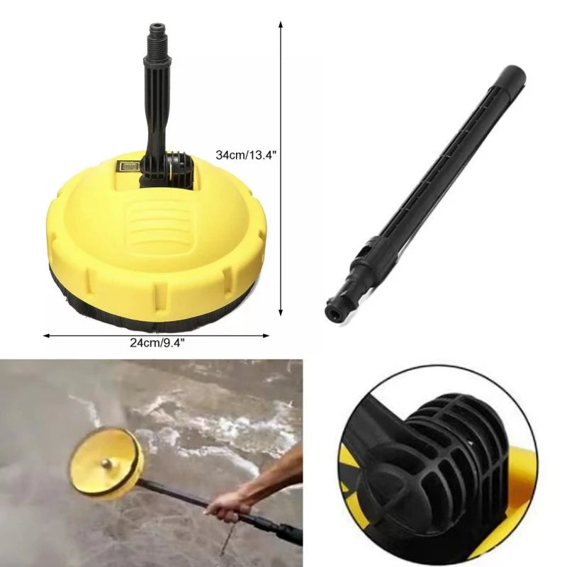 High Pressure Rotary Brush, Disc Floor Scrubber, Floor Scrubber, Cleaning Car Brush, for Karcher K2~K7/Lavor Car Washing