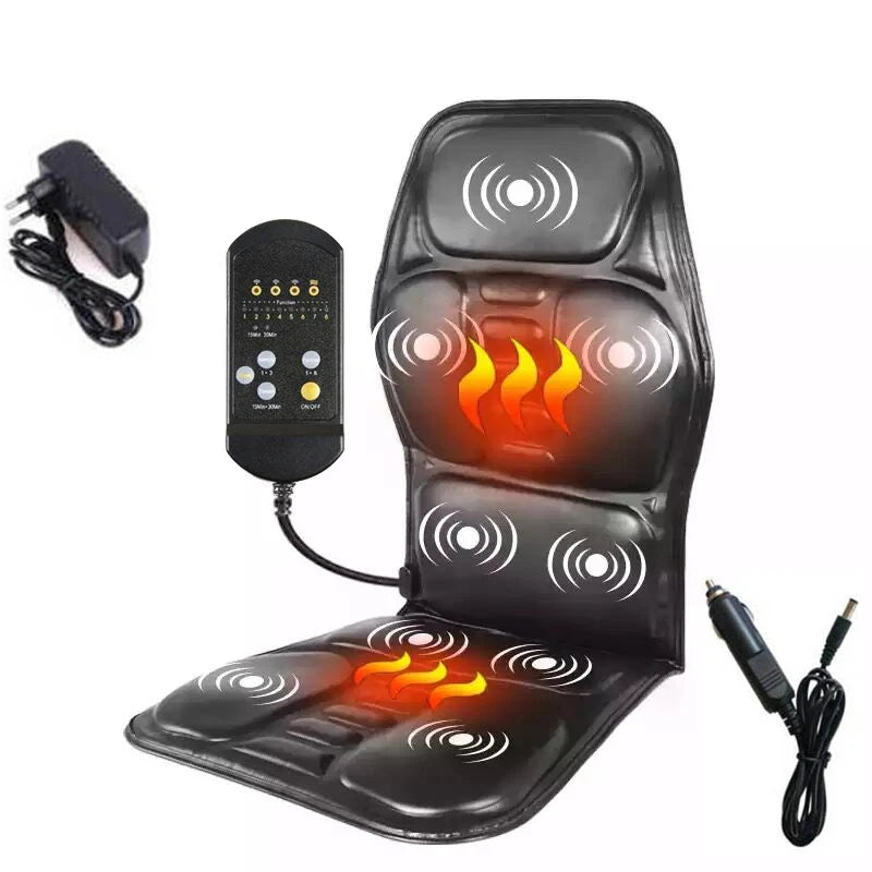 Massage Chair Neck Massager Back Electric Car Seat Vibrator Back Neck Massagem Cushion Heat Pad for Legs Waist Body Massageador