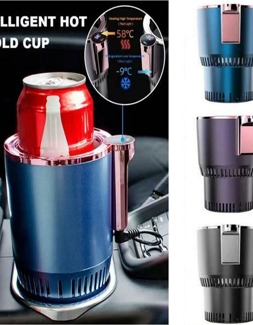 Load image into Gallery viewer, Smart Car 2-In-1 Hot and Cold Cup Drinks Holder Home Fast Refrigeration Cooling/Heating Mini Touch Screen Beverage Mug
