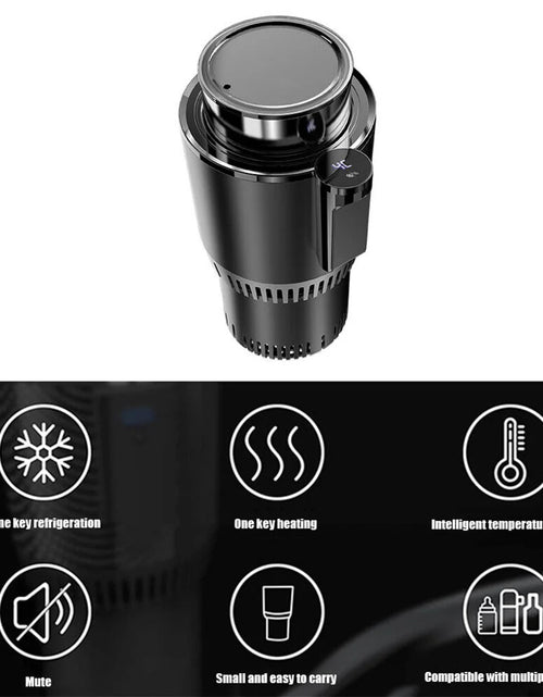 Load image into Gallery viewer, Smart Car 2-In-1 Hot and Cold Cup Drinks Holder Home Fast Refrigeration Cooling/Heating Mini Touch Screen Beverage Mug
