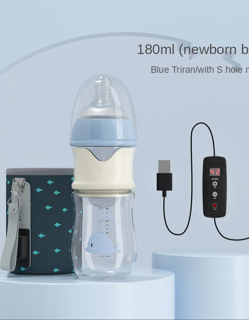 Load image into Gallery viewer, Baby Bottles# USB Insulation Baby Bottle Warmer Three Materials of Glass Plastic Ppsudrop Resistant Constant Temperature Quick Flush Milk Wate 230714
