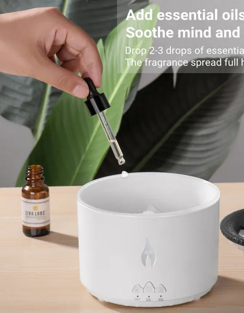 Load image into Gallery viewer, Home Desktop Flame Air Humidifier 360ML Aroma Diffuser Lava Volcano Design Flame Effect Fragrance Machine
