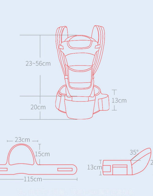 Load image into Gallery viewer, Newborn Ergonomic Baby Carrier Backpack Infant Baby Hipseat Carrier Front Facing Ergonomic Kangaroo Baby Wrap Sling Travel
