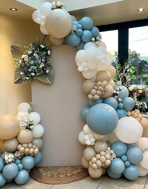 Load image into Gallery viewer, Blue White Balloon Garland Arch Kit 1St Birthday Party Decoration Kids Boy Baby Shower Globos Wedding Birthday Party Baloons
