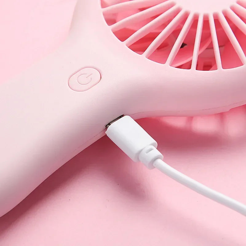 Summer New Portable USB Charging Fan with Three Adjustable Gears Creative Mini Handheld Small Fan Summer Cooling Equipment