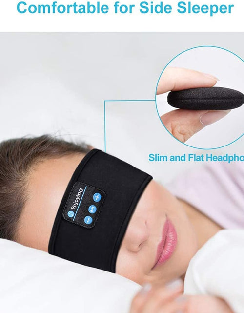 Load image into Gallery viewer, Wireless Bluetooth Sleeping Headphones Headband Thin Soft Elastic Comfortable Music Ear Phones Eye Mask For Side Sleeper Sports
