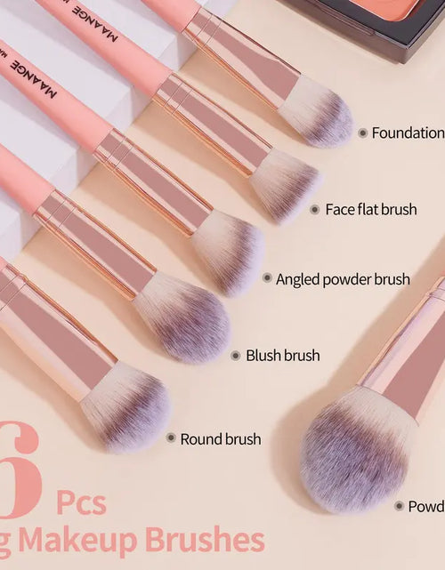 Load image into Gallery viewer, Spring Professional Makeup Brush Set, 18Pcs/Set Soft Bristled Makeup Brushes for Foundation, Powder, Concealer, Eye Shadow, Blush, Lip Balm, Portable Makeup Tools for Home and Travel, Great for Beginners, Brushes for Makeup, Mother&#39;S Day Gift
