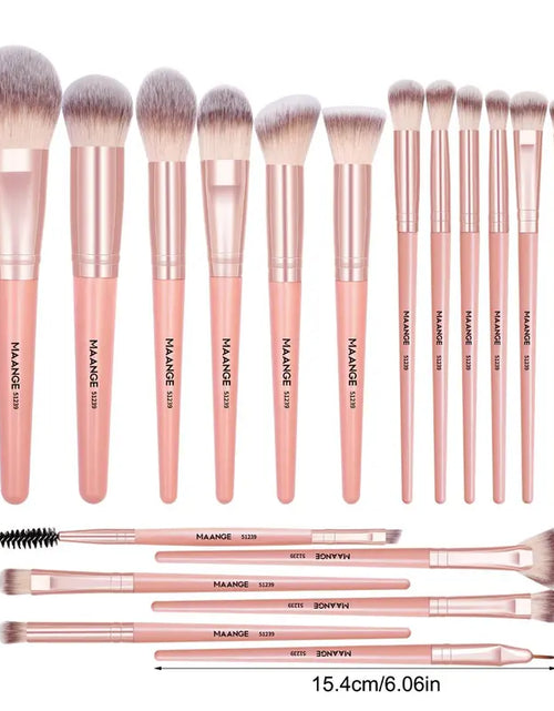 Load image into Gallery viewer, Spring Professional Makeup Brush Set, 18Pcs/Set Soft Bristled Makeup Brushes for Foundation, Powder, Concealer, Eye Shadow, Blush, Lip Balm, Portable Makeup Tools for Home and Travel, Great for Beginners, Brushes for Makeup, Mother&#39;S Day Gift
