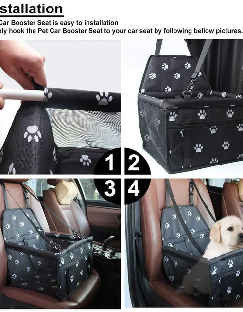 Load image into Gallery viewer, Pet Stroller Safety Basket Hold (1 Piece), Portable Breathable Car Pet Bag, Creative Pet Travel Bag
