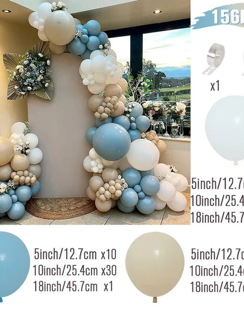 Load image into Gallery viewer, Blue White Balloon Garland Arch Kit 1St Birthday Party Decoration Kids Boy Baby Shower Globos Wedding Birthday Party Baloons
