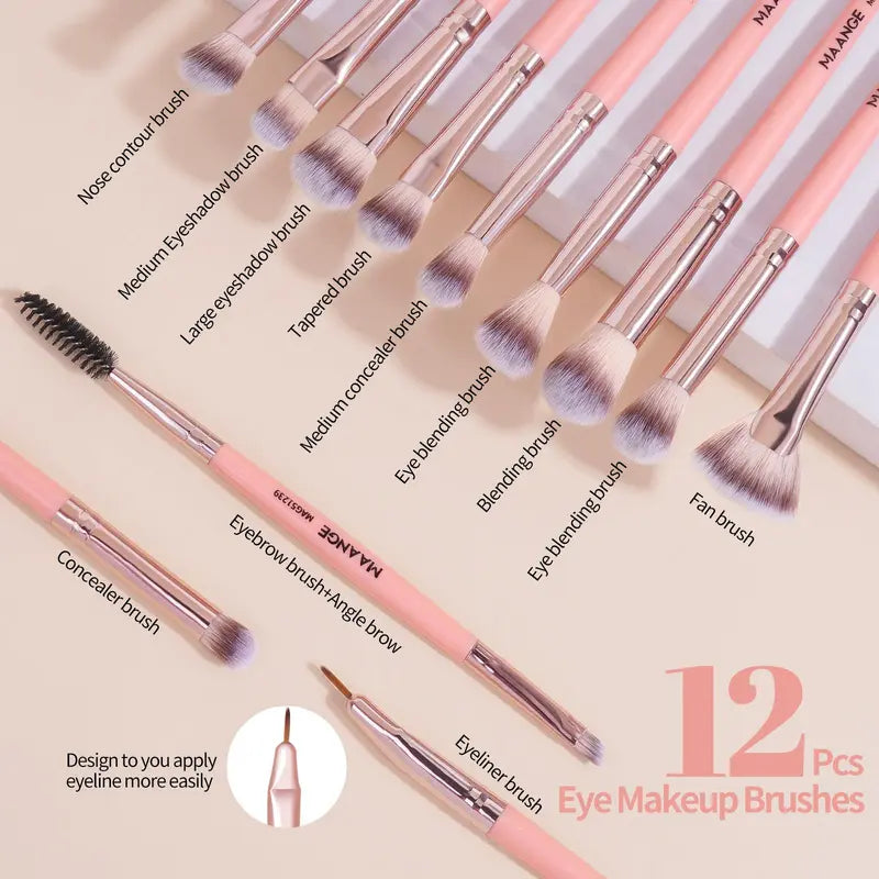 Spring Professional Makeup Brush Set, 18Pcs/Set Soft Bristled Makeup Brushes for Foundation, Powder, Concealer, Eye Shadow, Blush, Lip Balm, Portable Makeup Tools for Home and Travel, Great for Beginners, Brushes for Makeup, Mother'S Day Gift