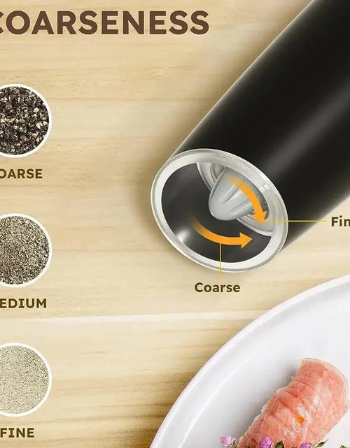 Load image into Gallery viewer, Electric Salt &amp; Pepper Grinder Set, USB Rechargeable/Battery Powered Household Seasoning Grinder with Light, Portable Handheld Spices Grinder for Kitchen, Mother&#39;S Day Gift, Seasoning Organizer, Seasoning Utensils, Kitchen Supplies &amp; Utensils, No Battery
