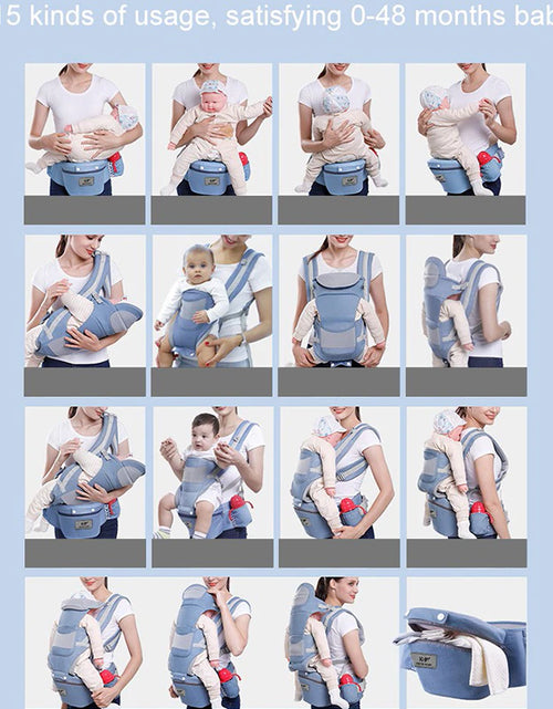 Load image into Gallery viewer, Newborn Ergonomic Baby Carrier Backpack Infant Baby Hipseat Carrier Front Facing Ergonomic Kangaroo Baby Wrap Sling Travel
